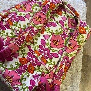 Vera Bradley Pink and Orange Floral Backpack